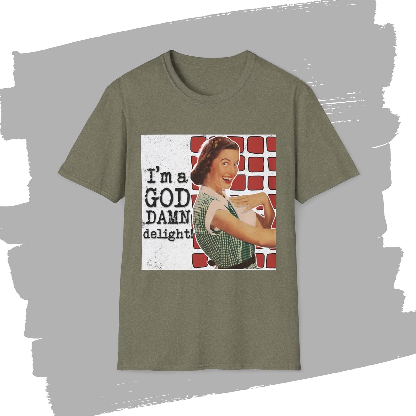 "GD delight" - Retro Humor T-Shirt -