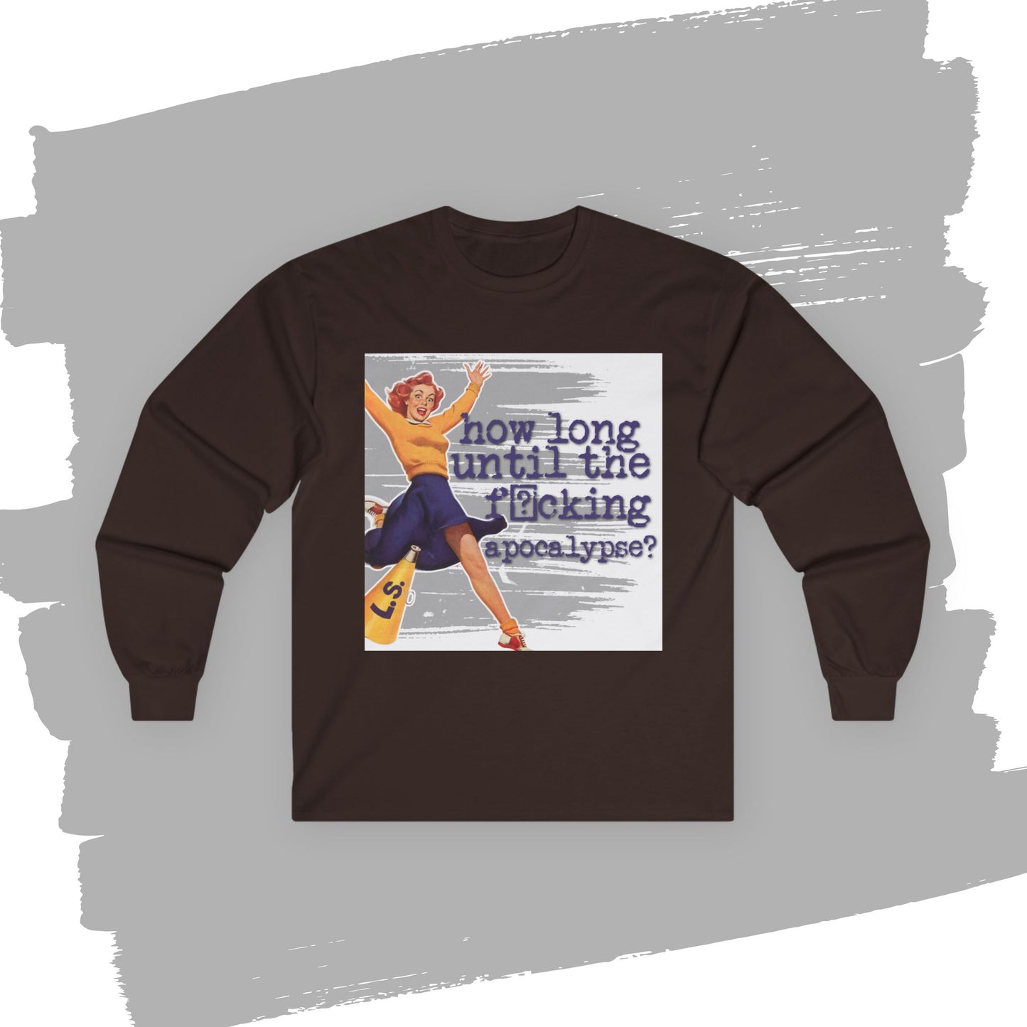 'How long?' - Funny Retro Long Sleeve Tee -
