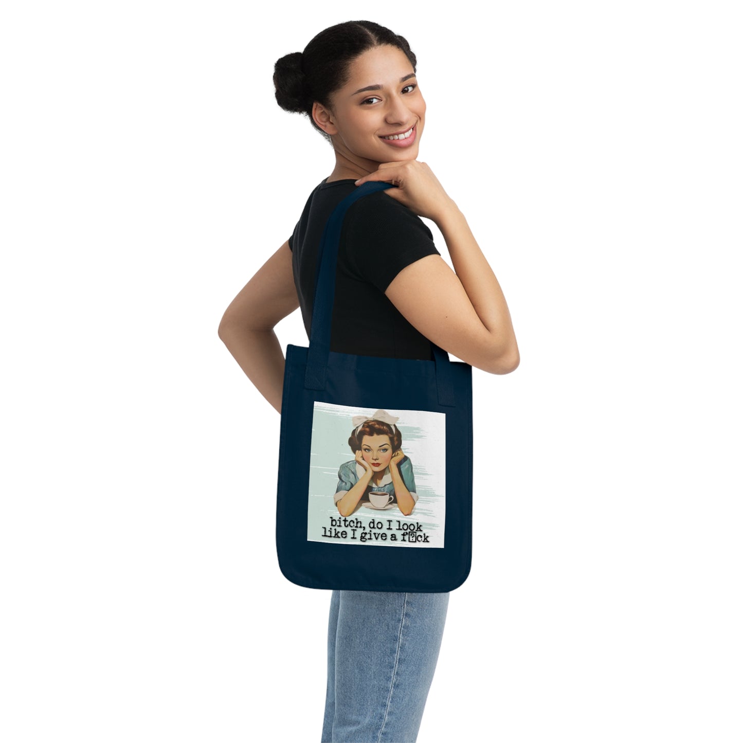 'Do I look like' - Vintage-Inspired Organic Canvas Tote Bag