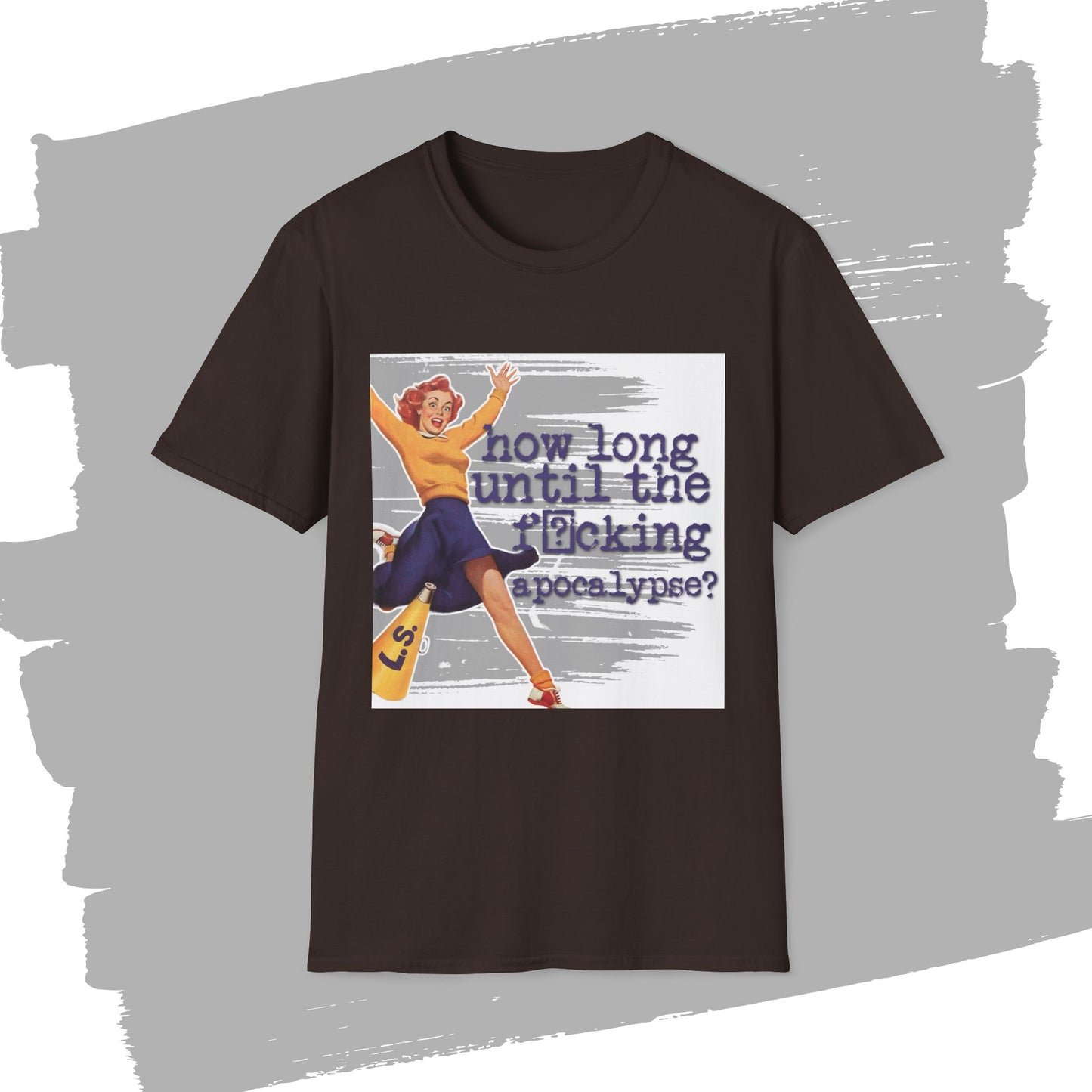 "How long?" - Retro Humor T-Shirt -
