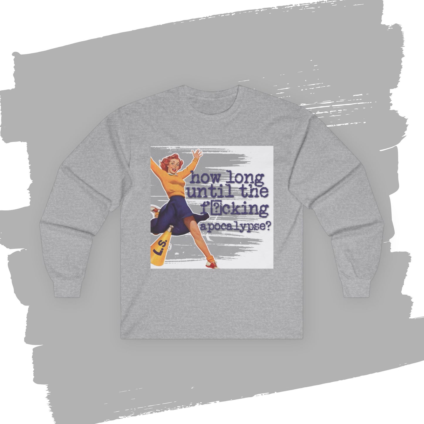 'How long?' - Funny Retro Long Sleeve Tee -