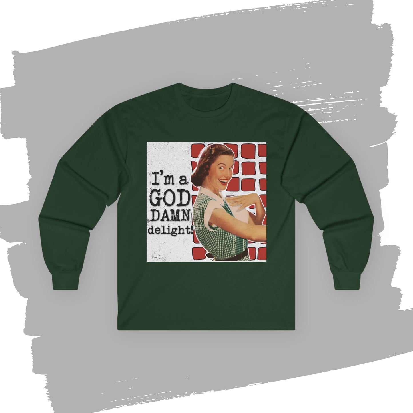 'GD delight' - Funny Retro Long Sleeve Tee -