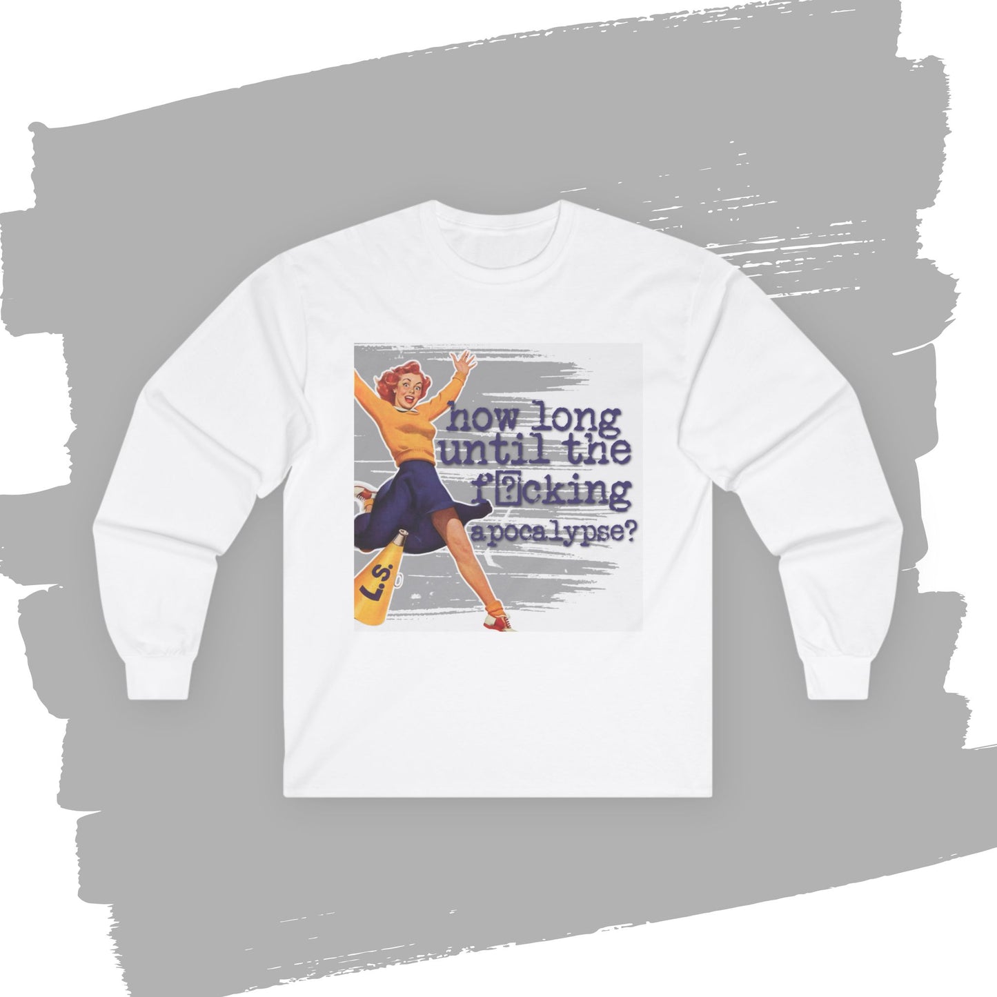 'How long?' - Funny Retro Long Sleeve Tee -