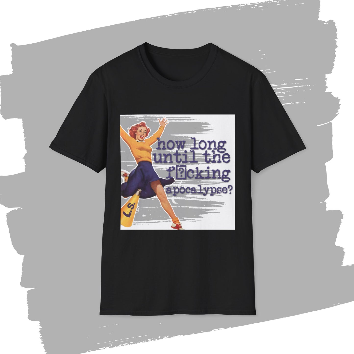 "How long?" - Retro Humor T-Shirt -