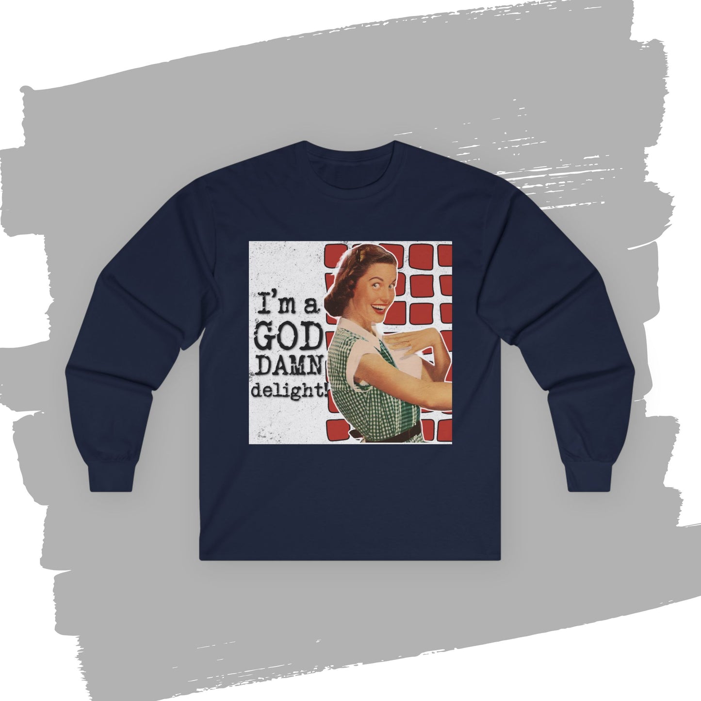 'GD delight' - Funny Retro Long Sleeve Tee -