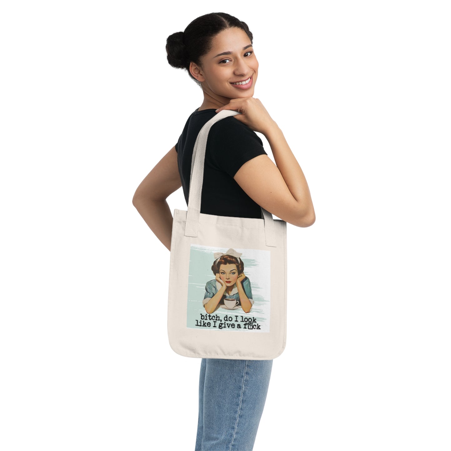 'Do I look like' - Vintage-Inspired Organic Canvas Tote Bag
