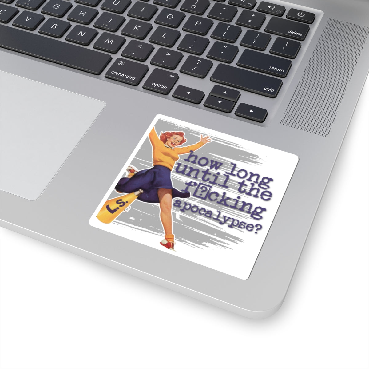 'How long?' - Vintage Vibe Kiss-Cut Stickers