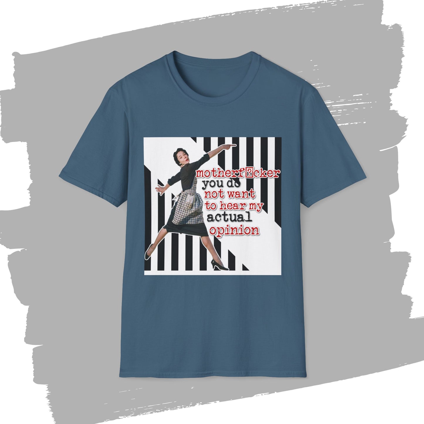 'my ACTUAL opinion' - Retro Humor T-Shirt -