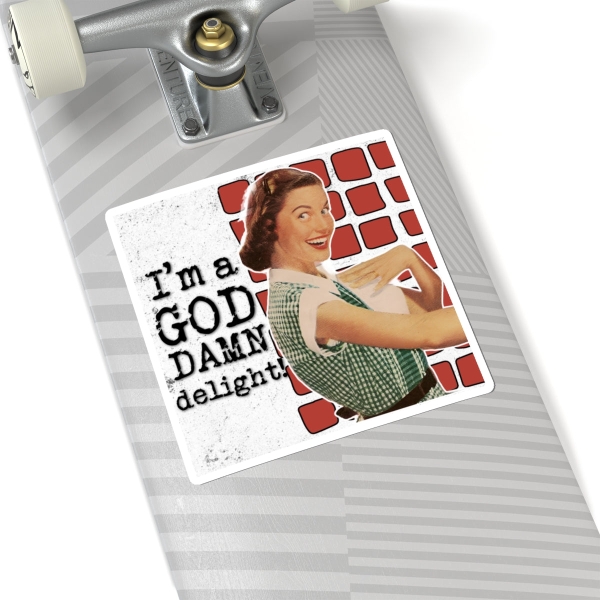 'GD delight' - Vintage Vibe Kiss-Cut Stickers