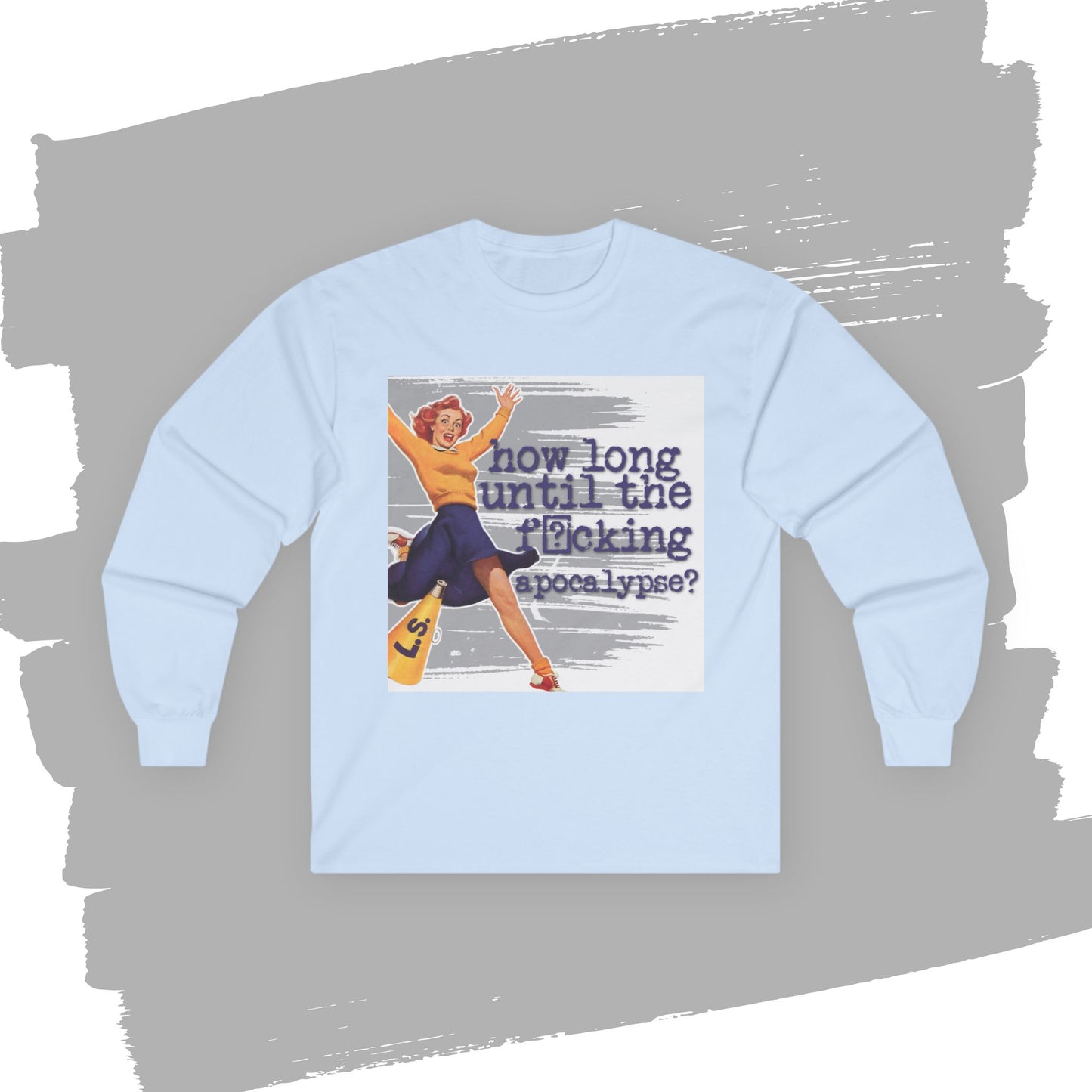 'How long?' - Funny Retro Long Sleeve Tee -