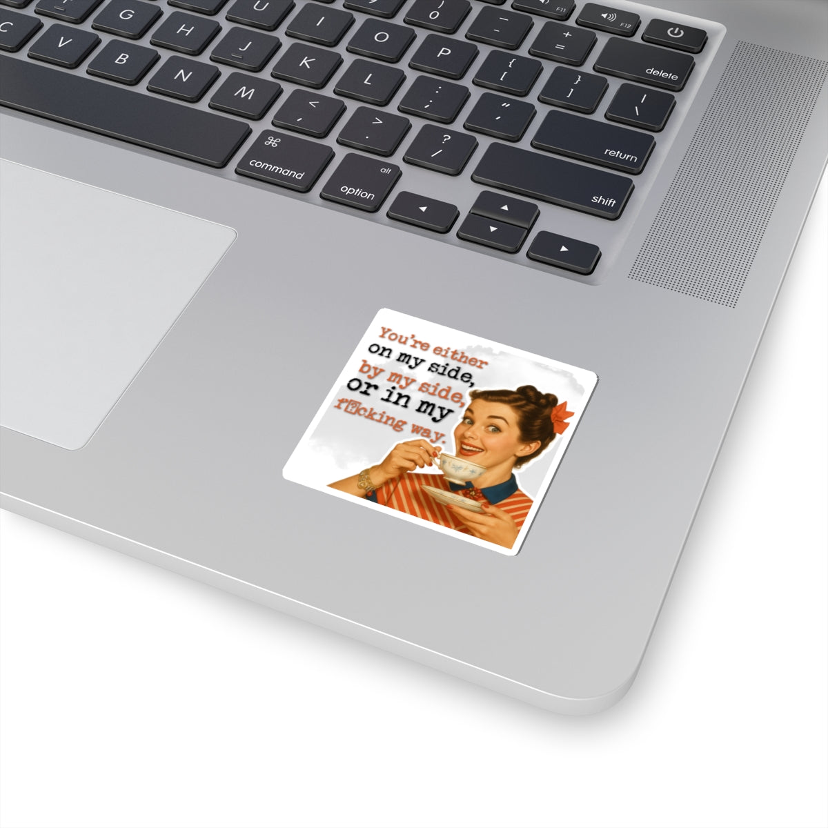 'on my side' - Vintage Vibe Kiss-Cut Stickers