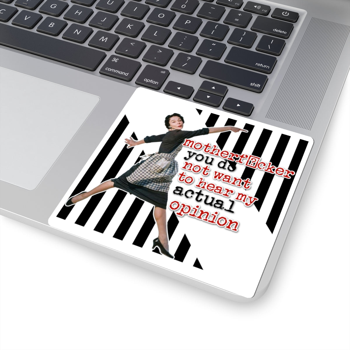 'my ACTUAL opinion' - Vintage Vibe Kiss-Cut Stickers
