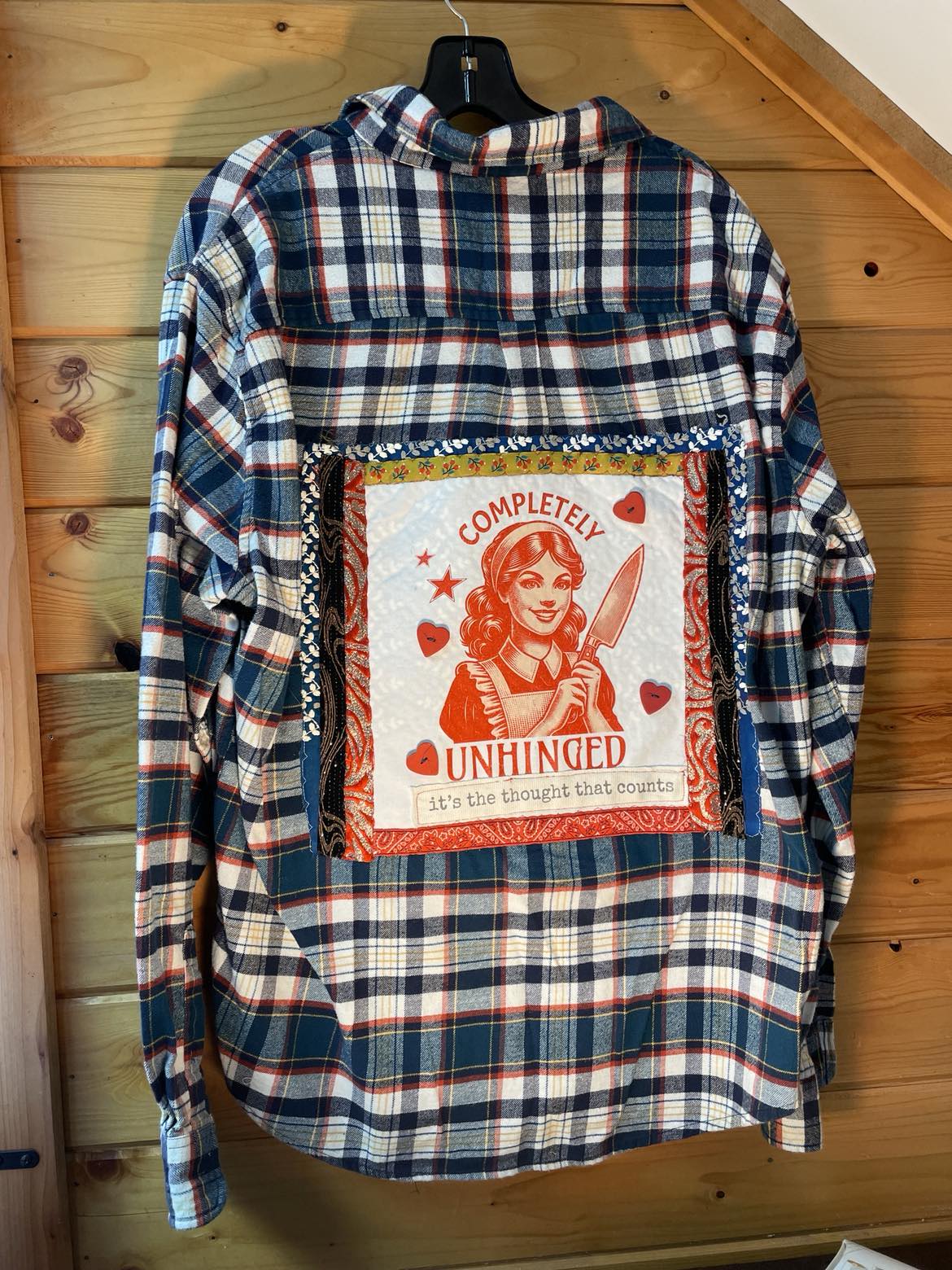 Completely Unhinged – Sweetheart with a Side of Psychosis Flannel