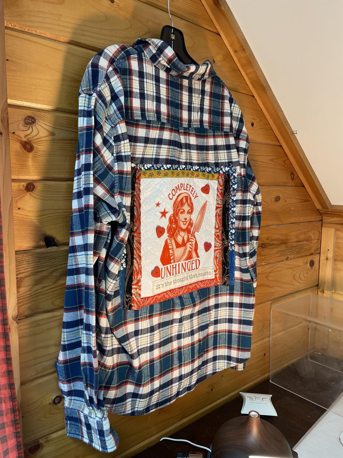 Completely Unhinged – Sweetheart with a Side of Psychosis Flannel