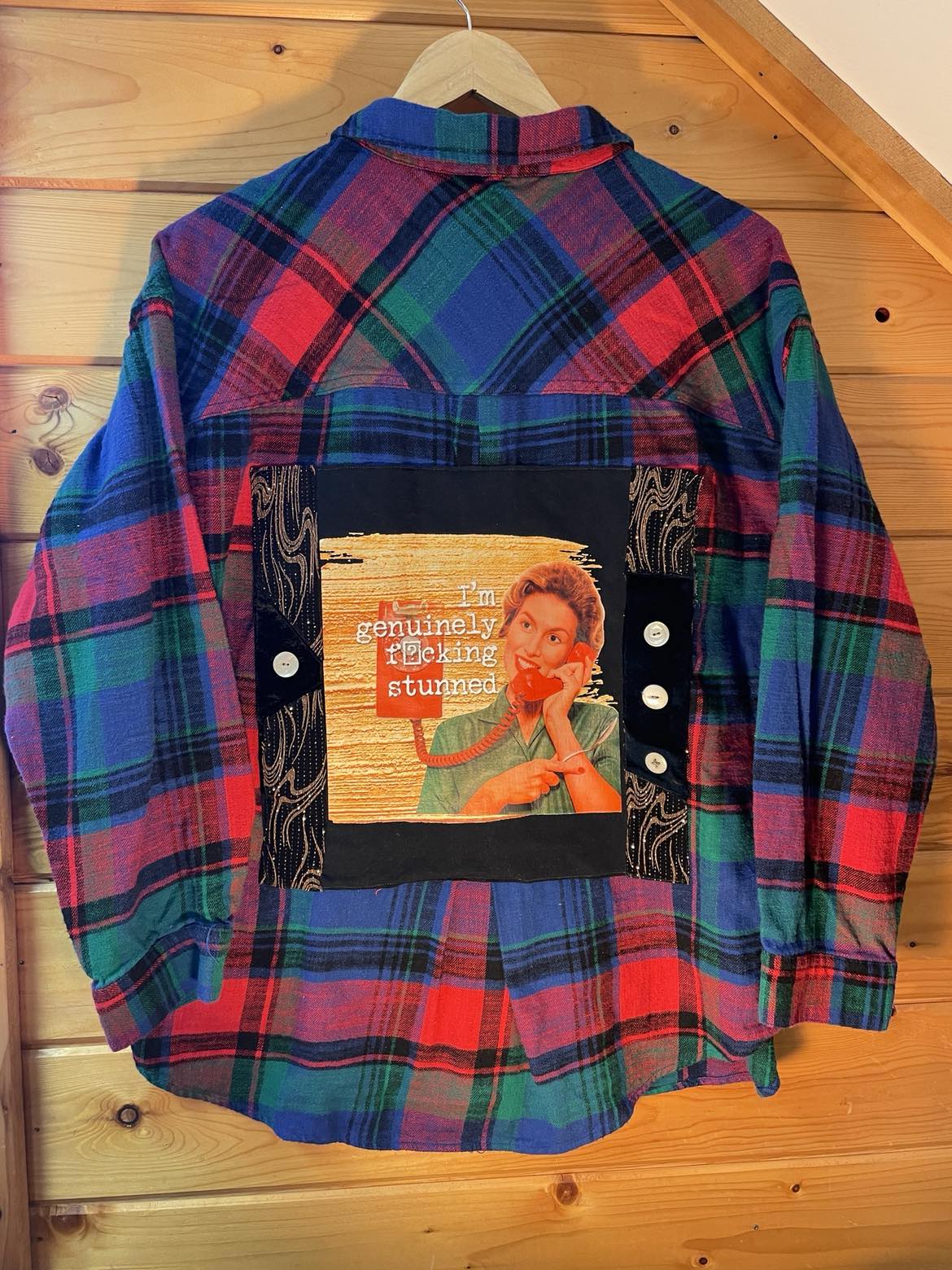 ☎️ “Genuinely F*cking Stunned” Upcycled Flannel