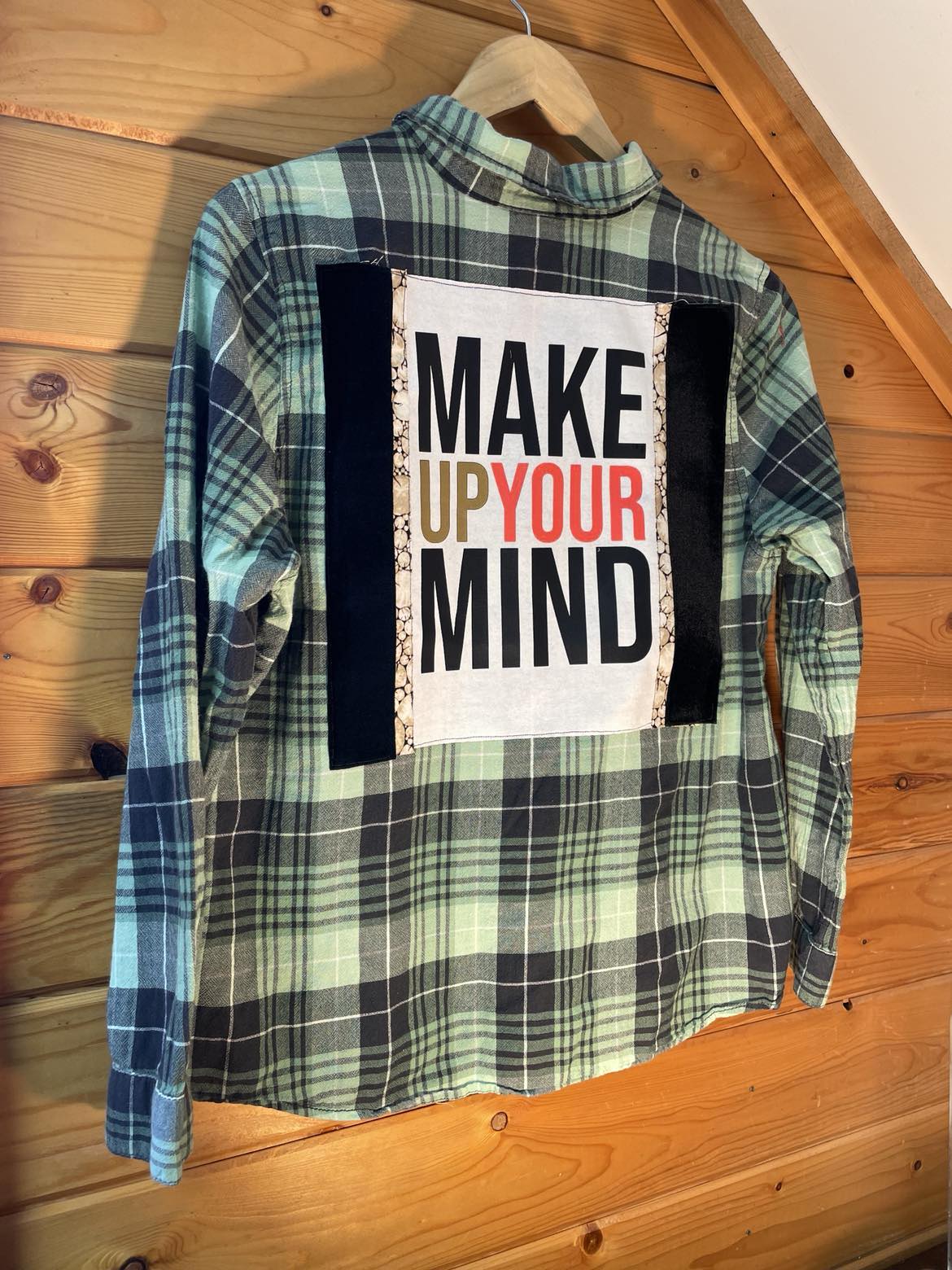 🎶 “Make Up Your Mind” Upcycled Flannel