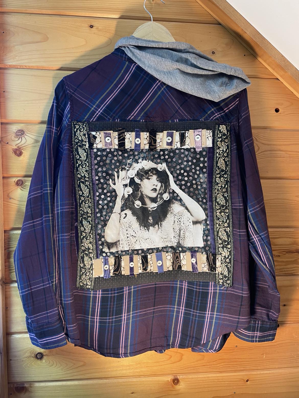 Dreams and Dagger Eyes - Upcycled Stevie Nicks Flannel