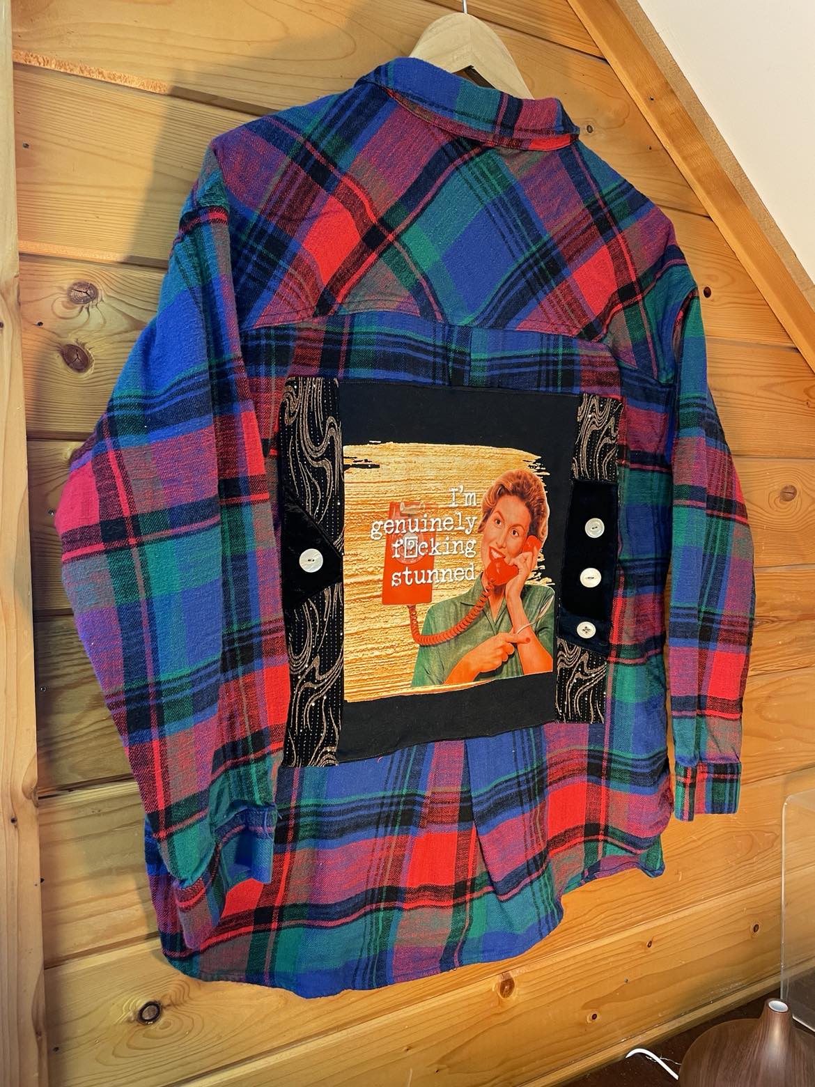 ☎️ “Genuinely F*cking Stunned” Upcycled Flannel