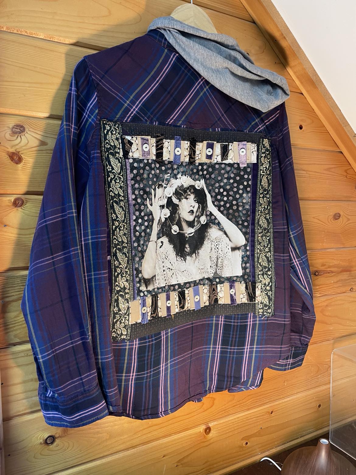 Dreams and Dagger Eyes - Upcycled Stevie Nicks Flannel