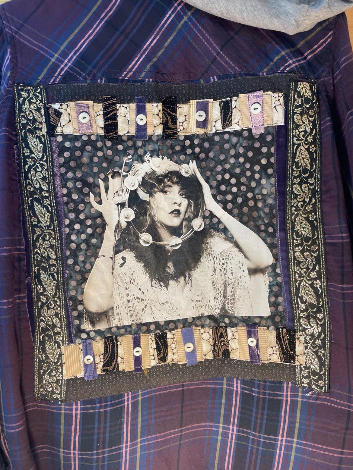 Dreams and Dagger Eyes - Upcycled Stevie Nicks Flannel