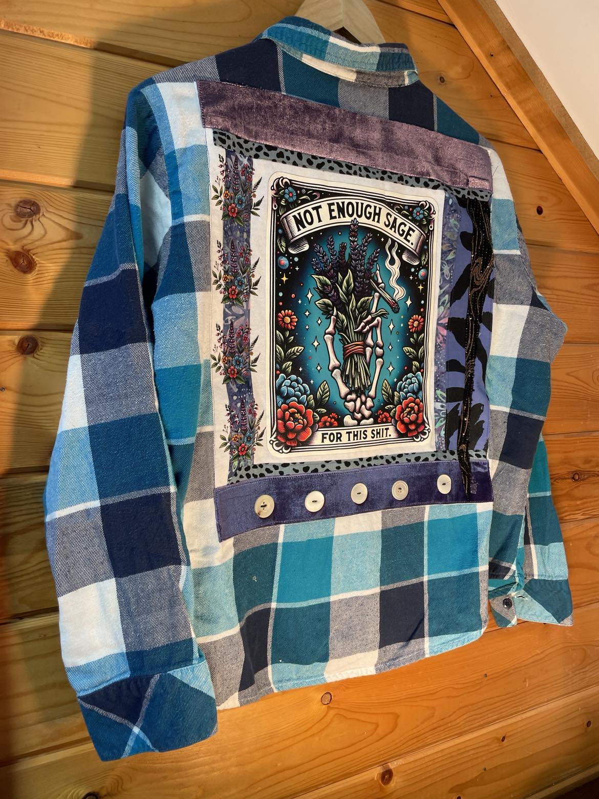 Lavender, Buttons, and No More Patience Flannel