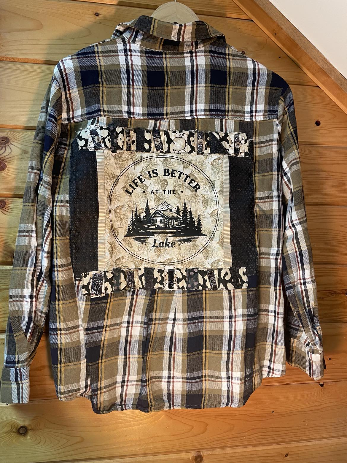 Life Is Better at the Lake – Cabin Core Flannel