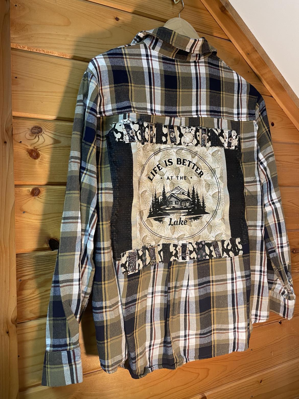 Life Is Better at the Lake – Cabin Core Flannel