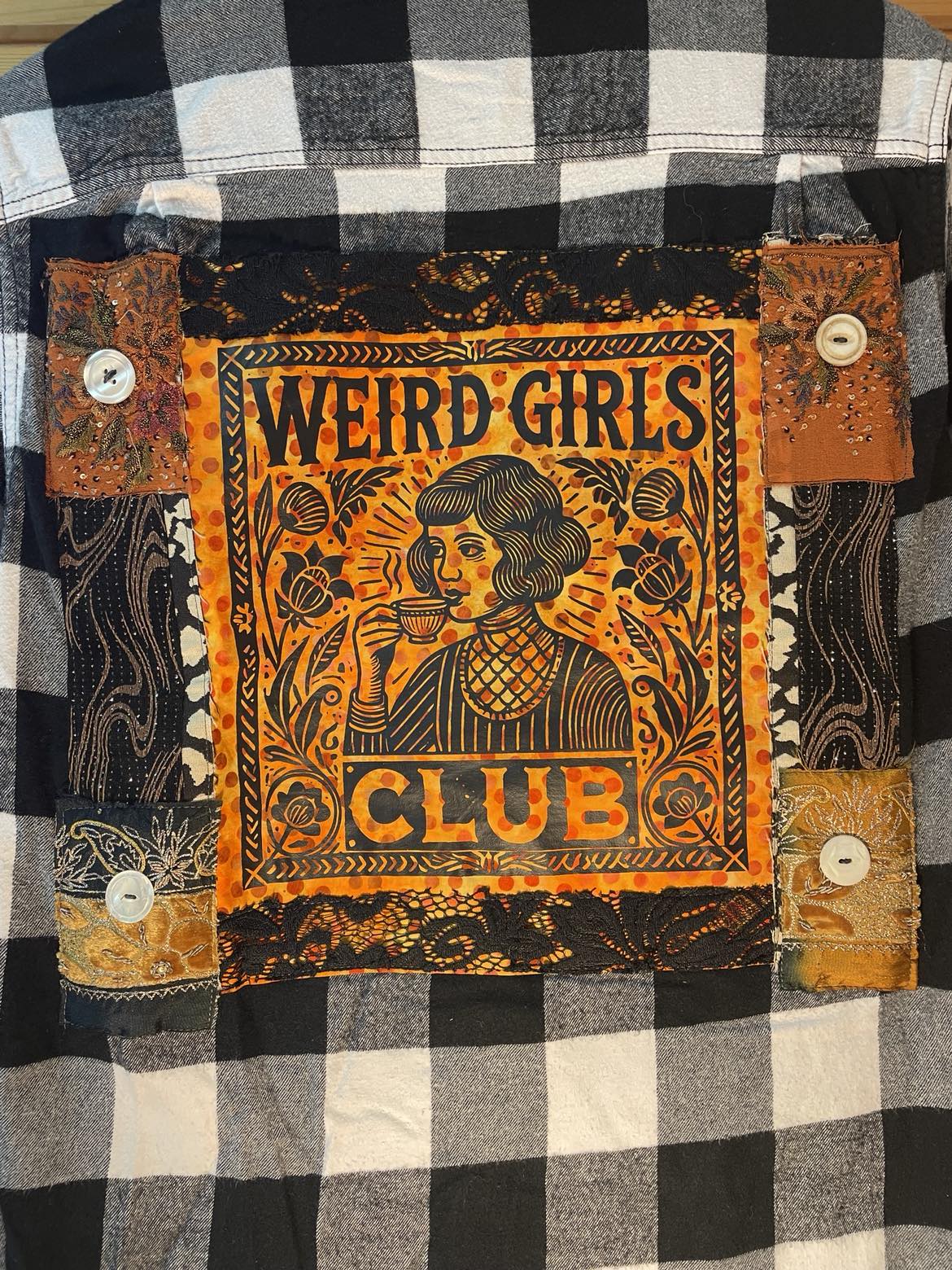 Weird Girls Club – Pumpkin Spice & Middle Fingers Edition Flannel