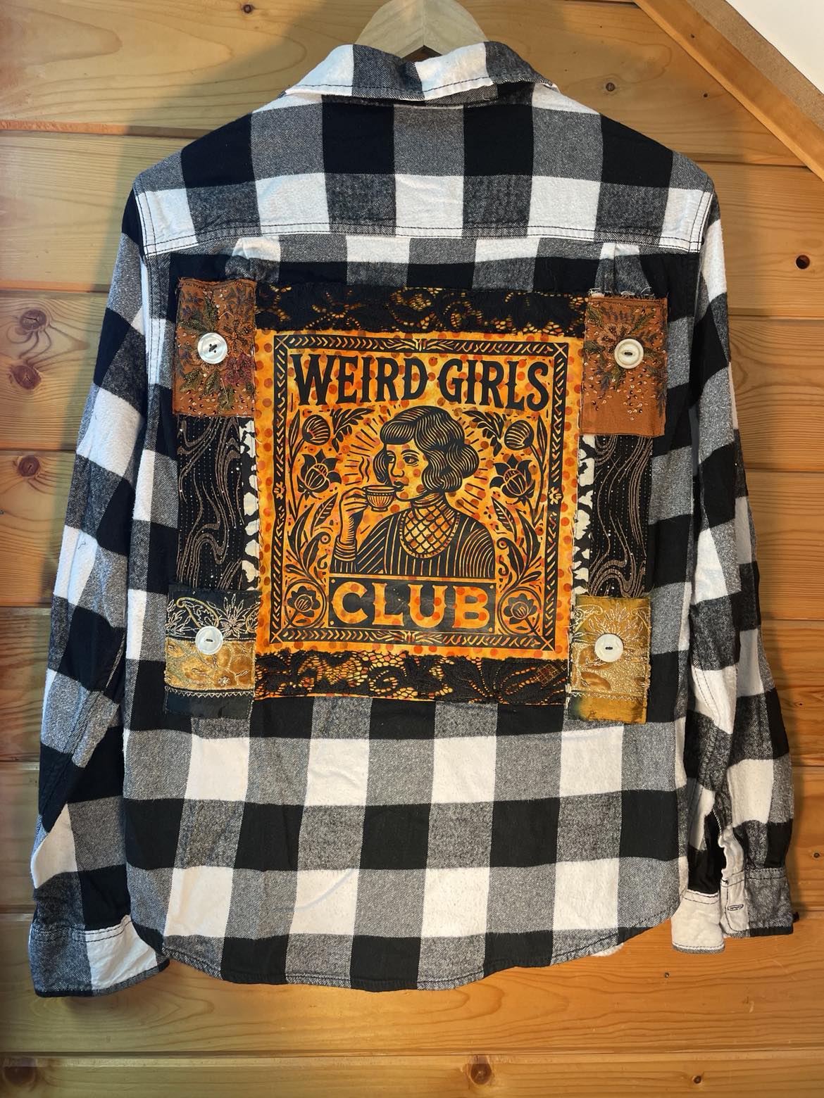 Weird Girls Club – Pumpkin Spice & Middle Fingers Edition Flannel