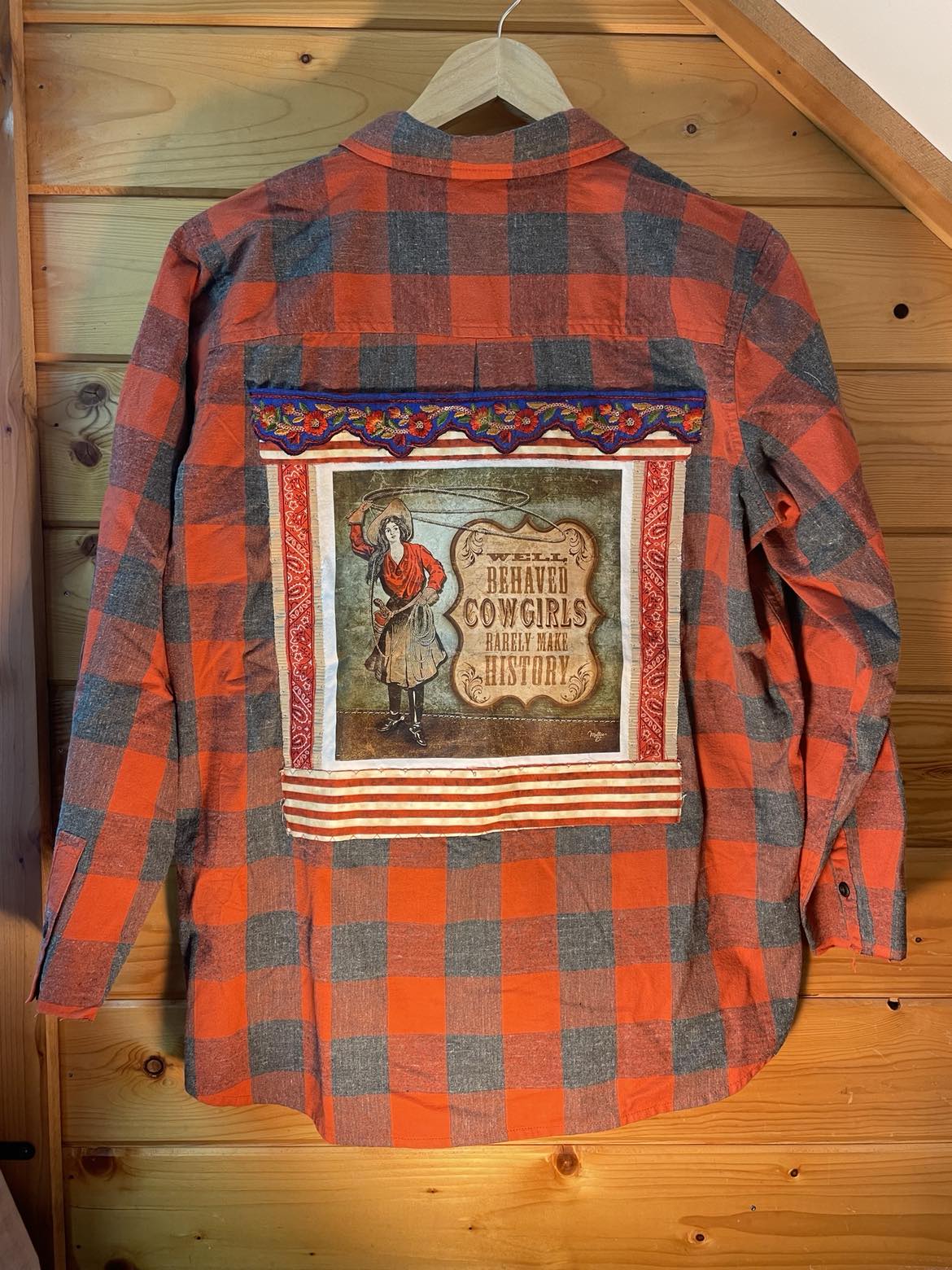 ⚡ WANTED: For Causing a Scene Flannel – Cowgirl History Edition
