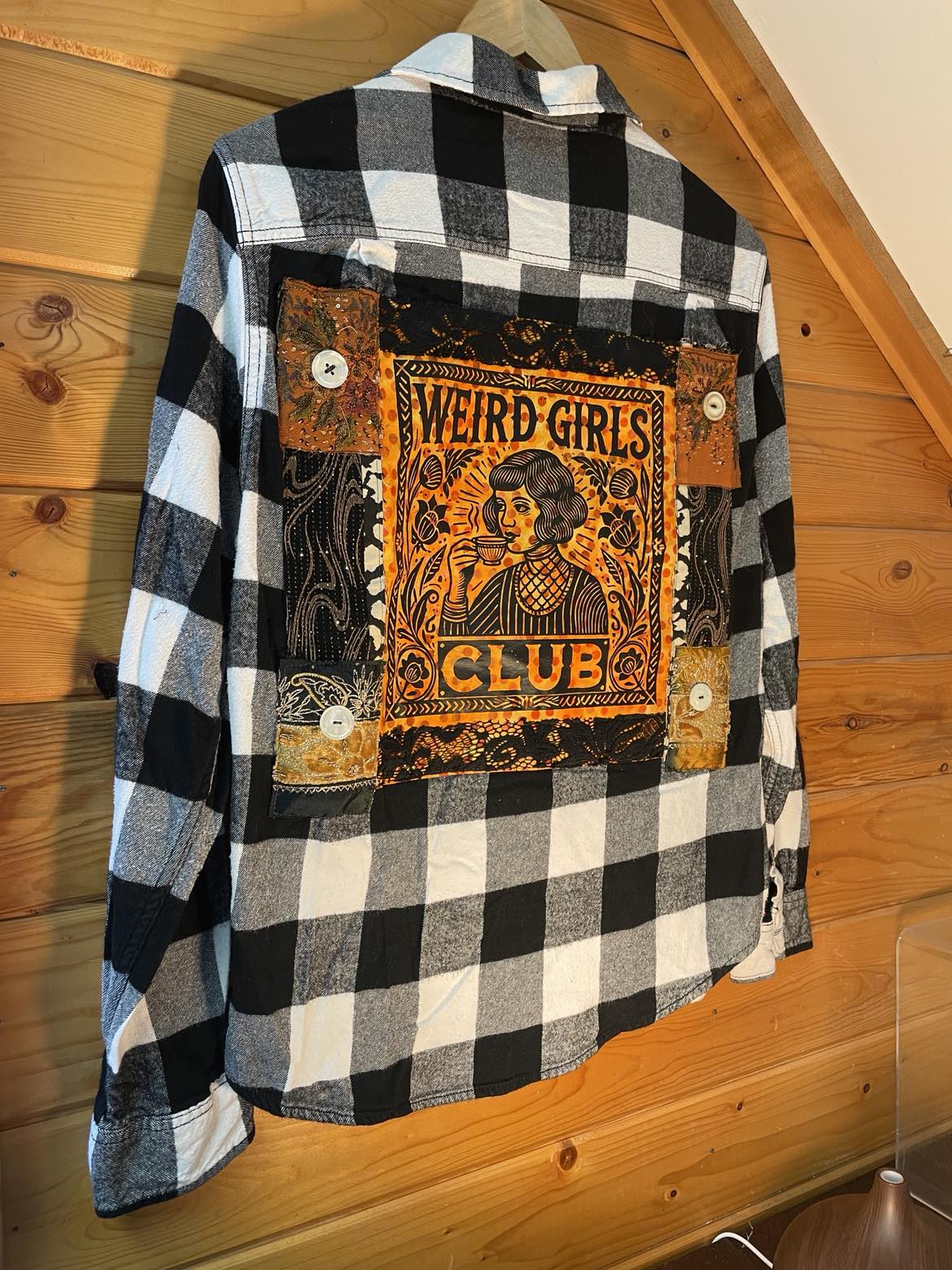 Weird Girls Club – Pumpkin Spice & Middle Fingers Edition Flannel