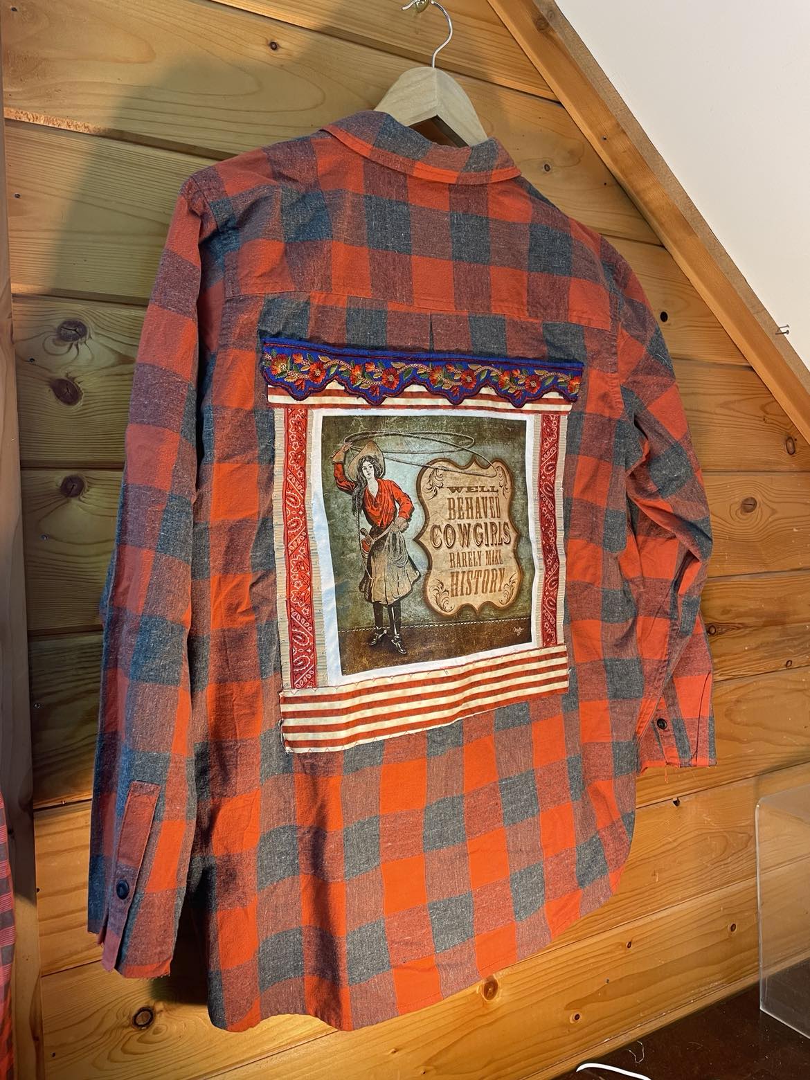 ⚡ WANTED: For Causing a Scene Flannel – Cowgirl History Edition