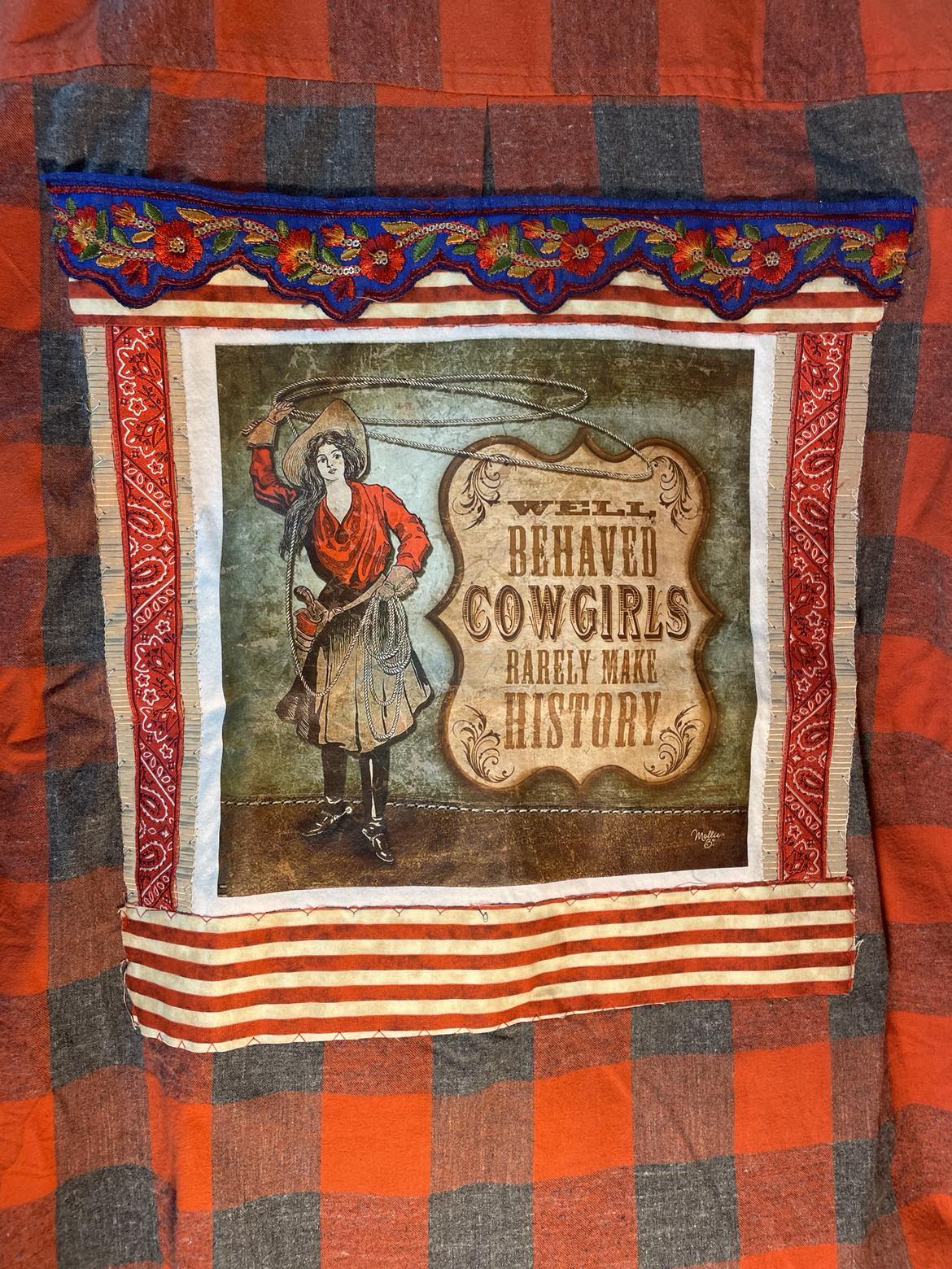 ⚡ WANTED: For Causing a Scene Flannel – Cowgirl History Edition