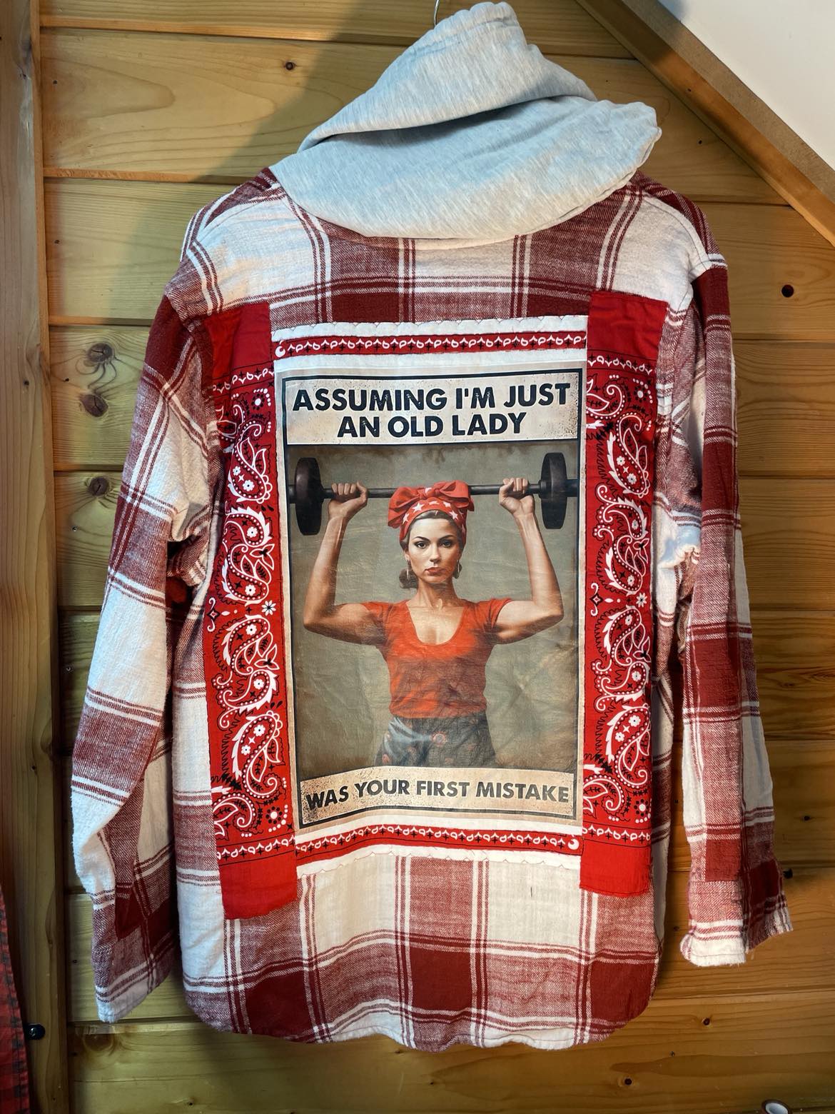 Just an Old Lady? Big Mistake Flannel