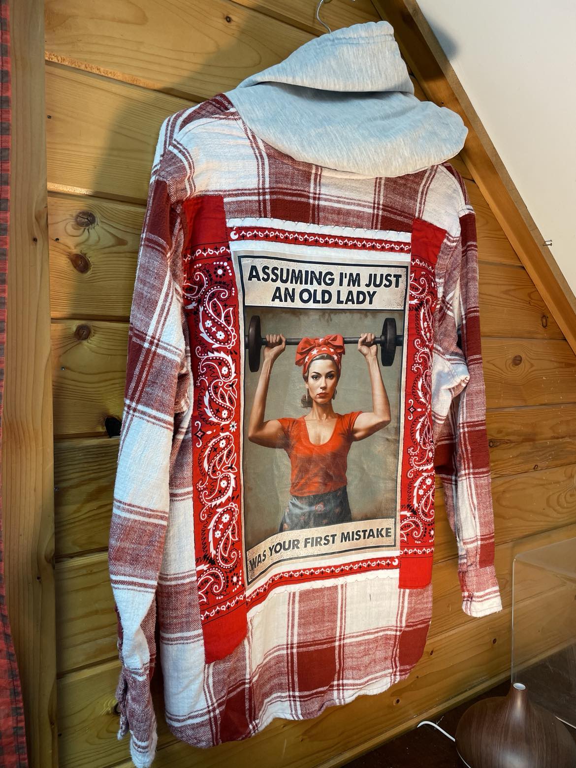 Just an Old Lady? Big Mistake Flannel