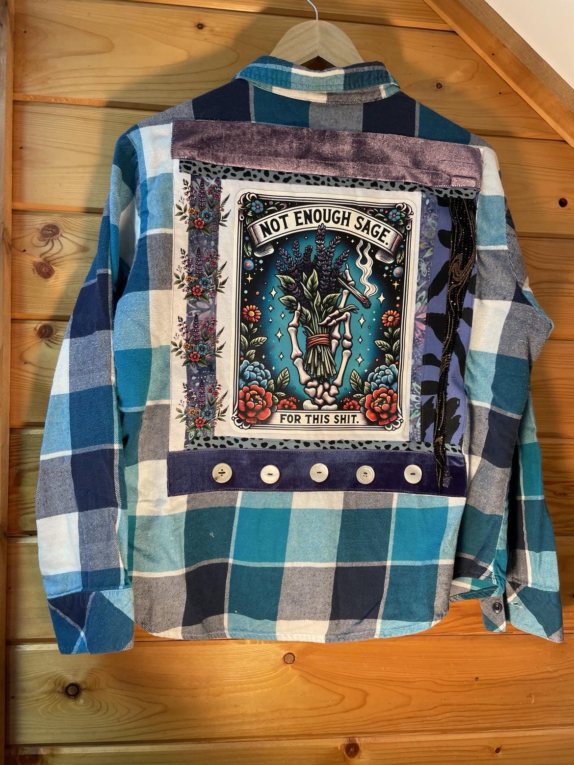 Lavender, Buttons, and No More Patience Flannel