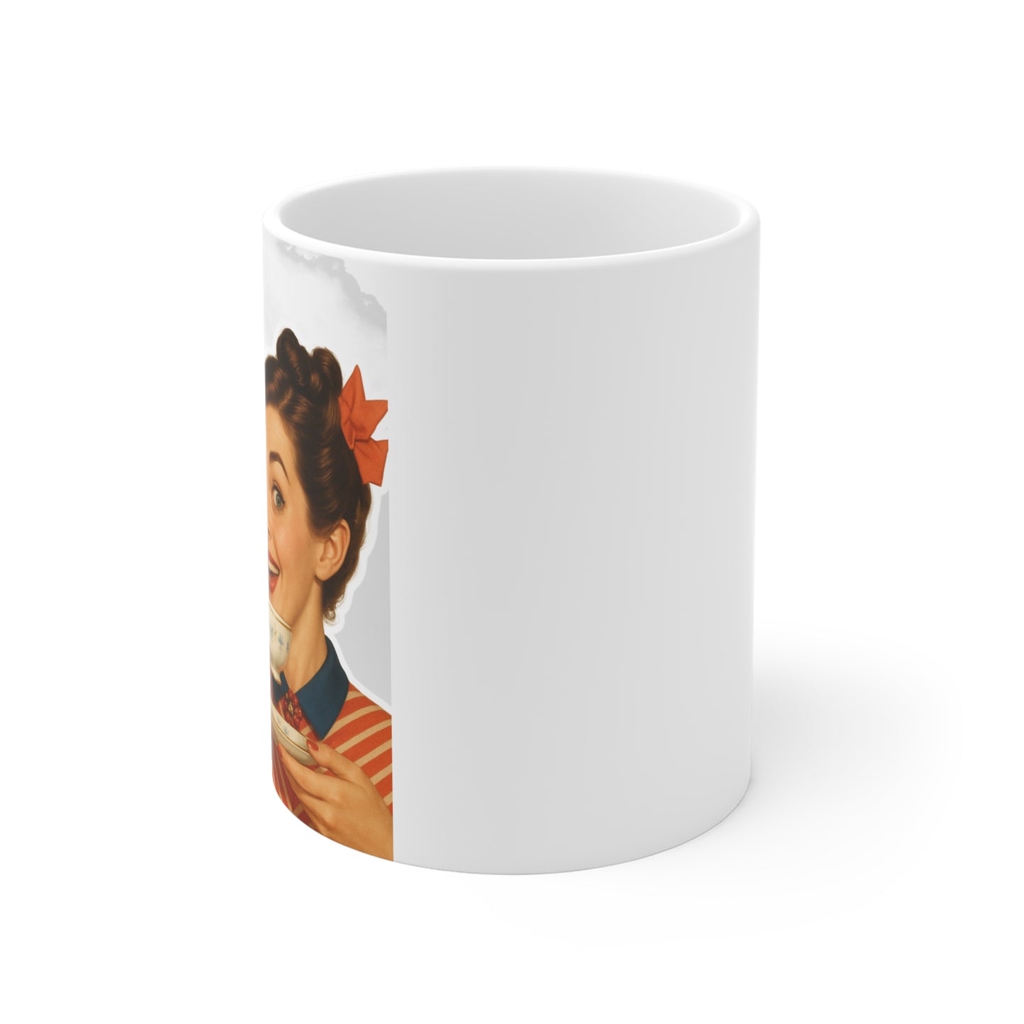 'on my side' - Retro Humor Mug – Fun Coffee Cup for Gifts