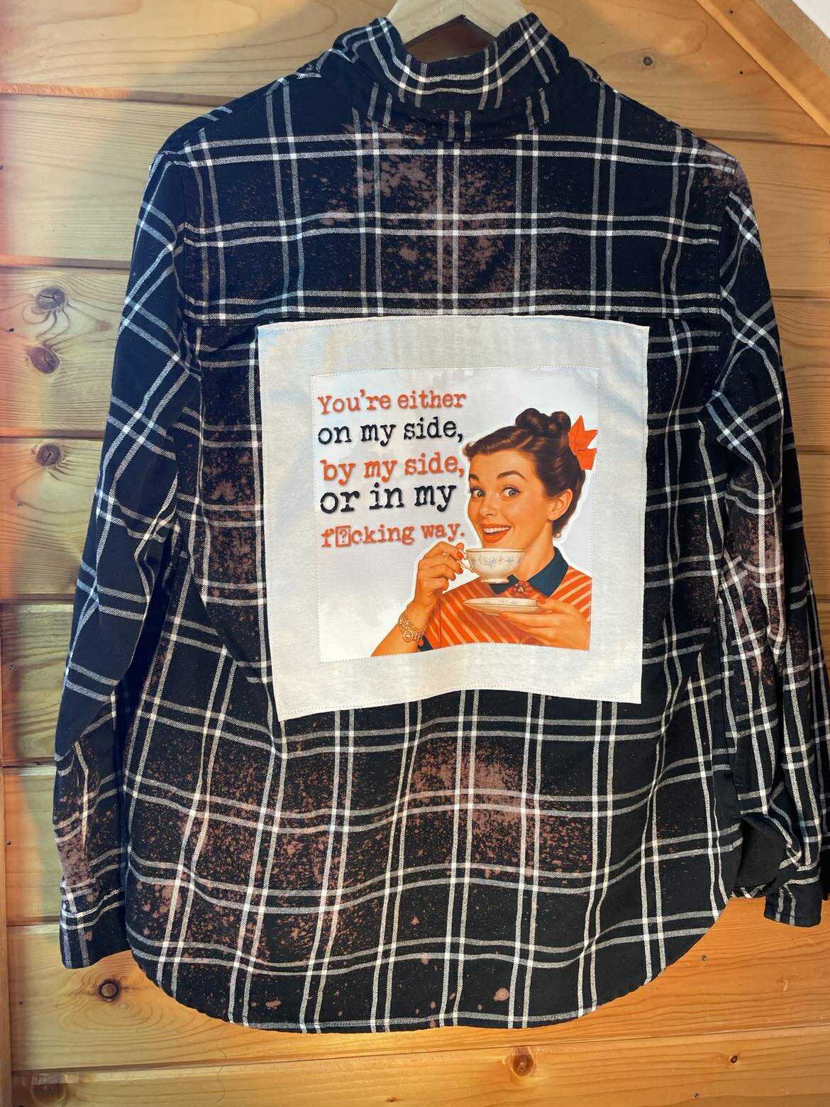Get Outta My Way ‘Black Plaid’ Flannel
