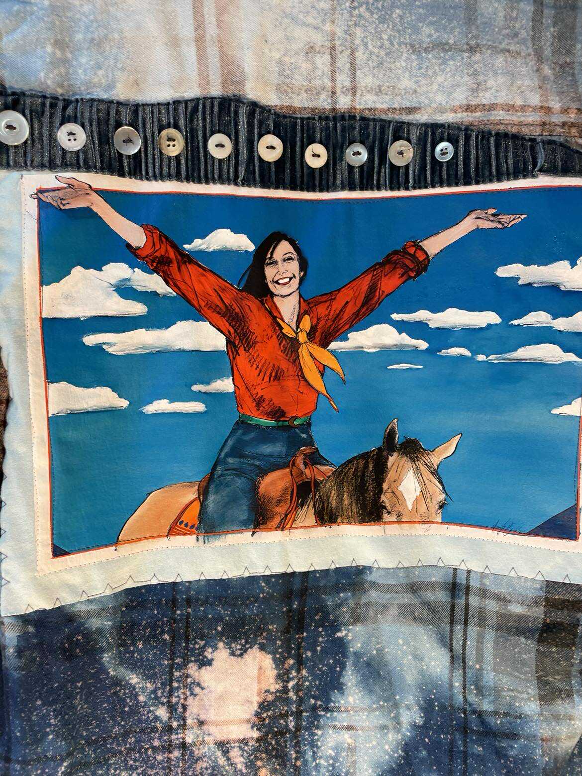 Yeehaw Galaxy Cowgirl Flannel