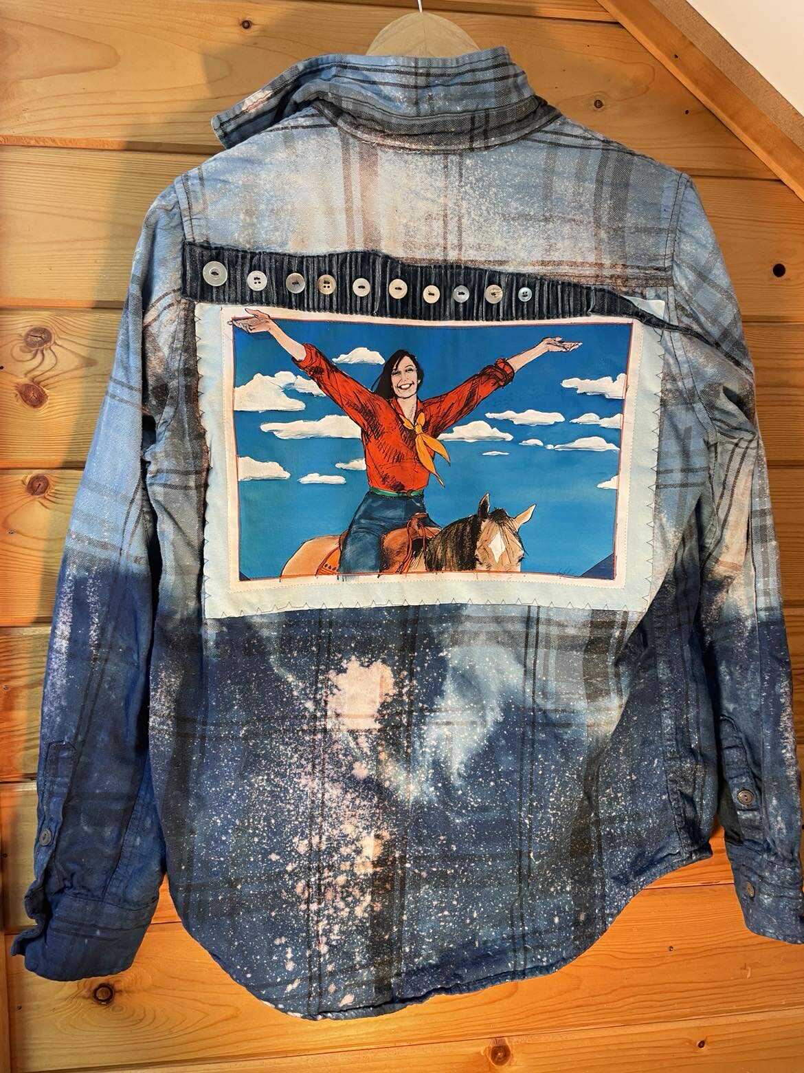 Yeehaw Galaxy Cowgirl Flannel
