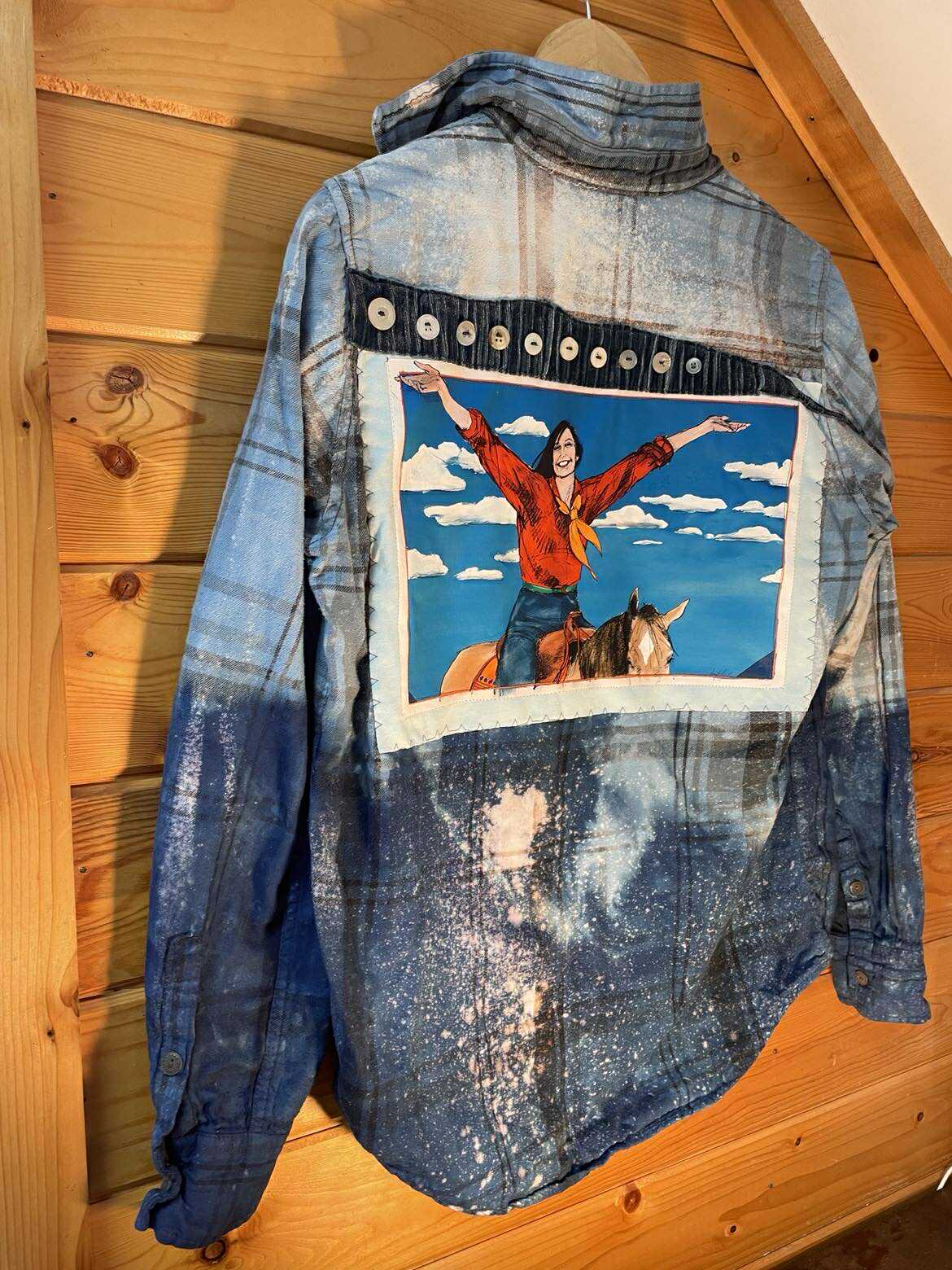 Yeehaw Galaxy Cowgirl Flannel