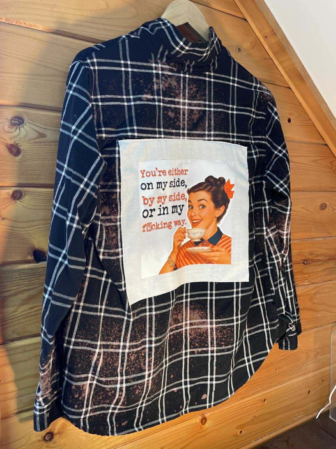 Get Outta My Way ‘Black Plaid’ Flannel