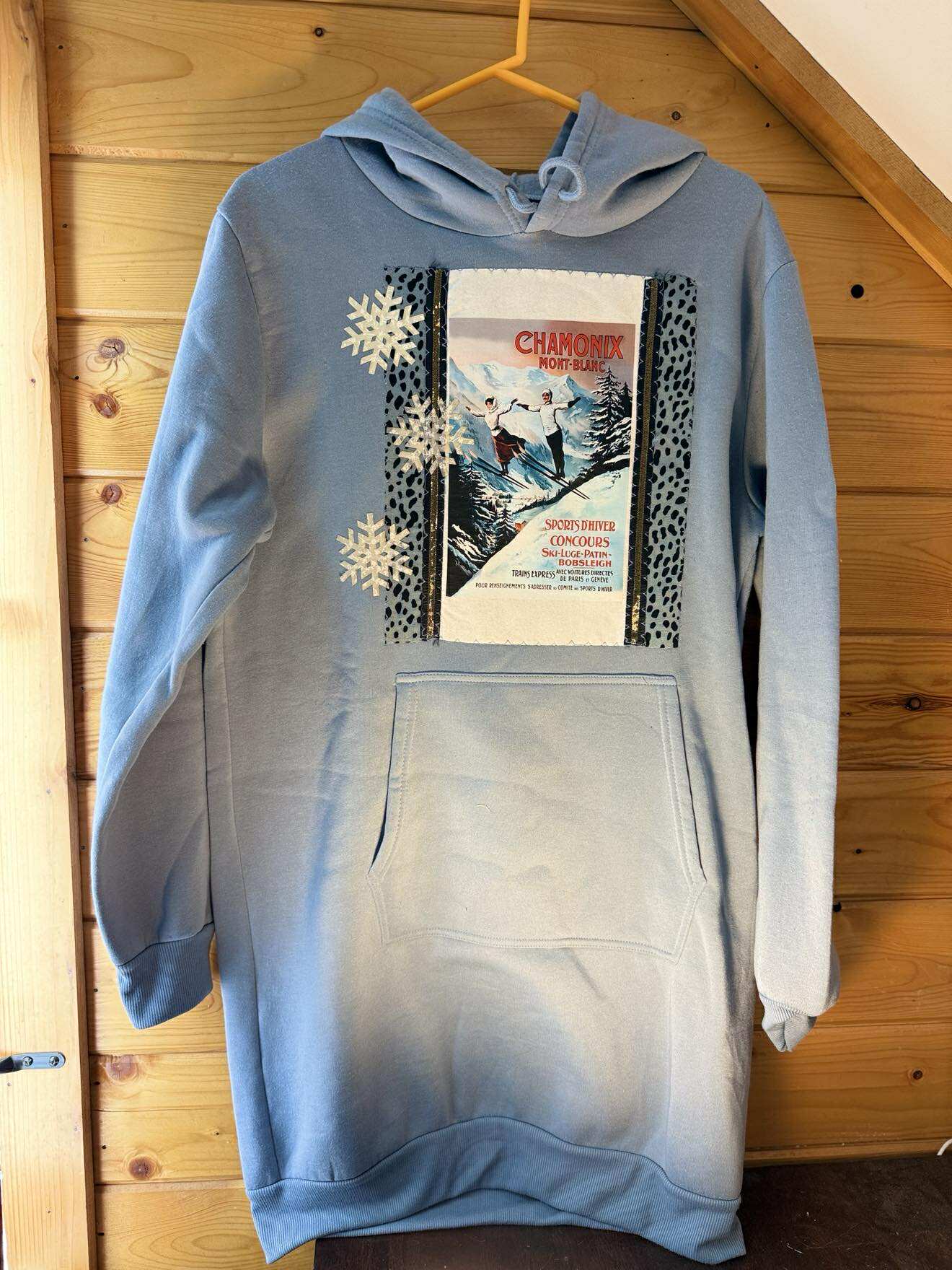 Chamonix Snowfall Hoodie Dress