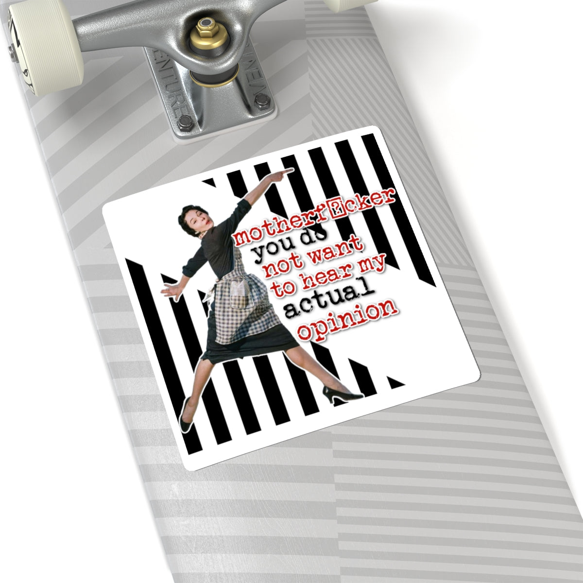 'my ACTUAL opinion' - Vintage Vibe Kiss-Cut Stickers