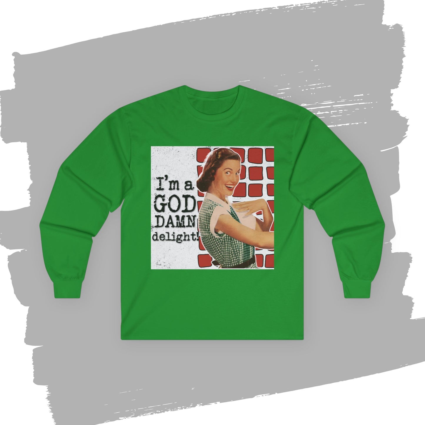 'GD delight' - Funny Retro Long Sleeve Tee -