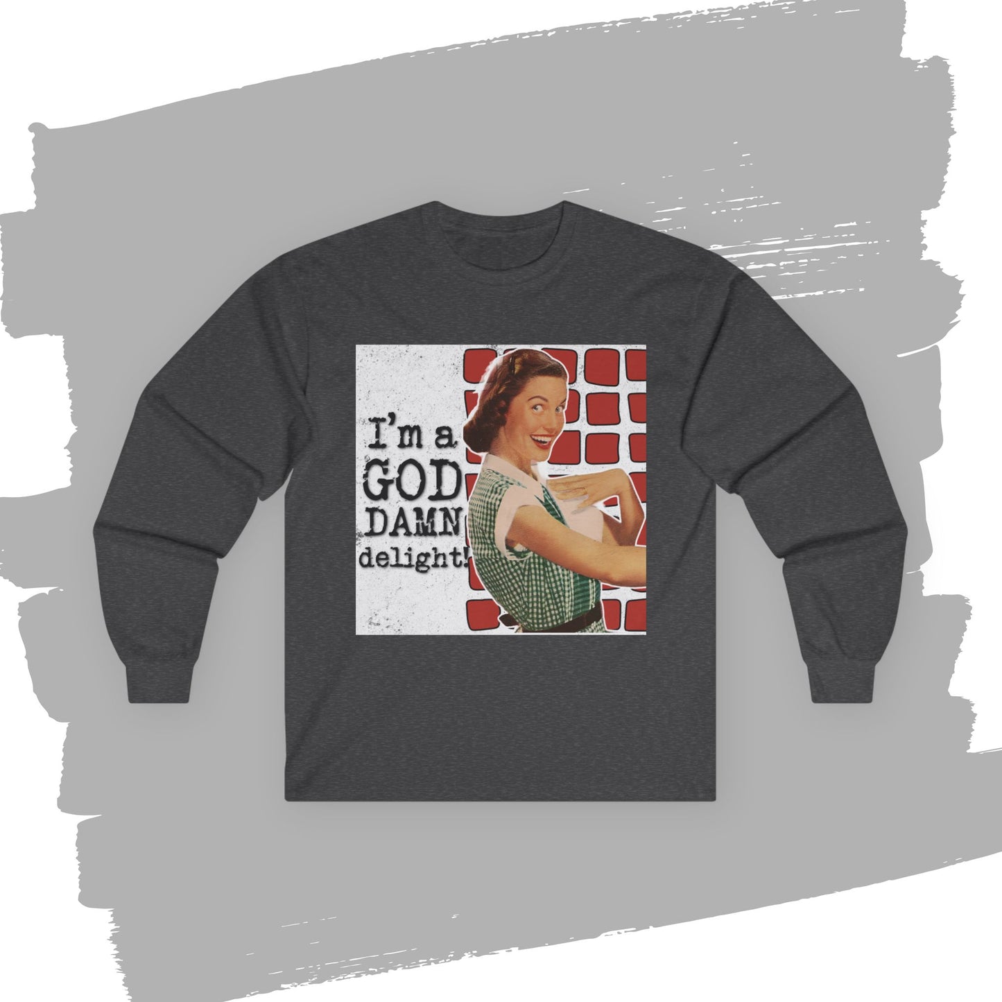 'GD delight' - Funny Retro Long Sleeve Tee -