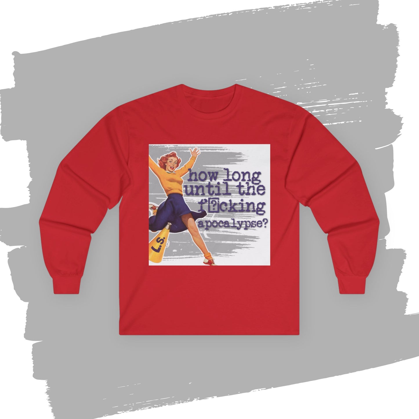'How long?' - Funny Retro Long Sleeve Tee -