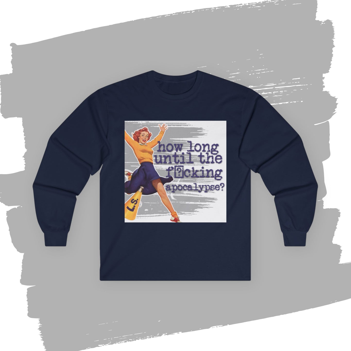 'How long?' - Funny Retro Long Sleeve Tee -