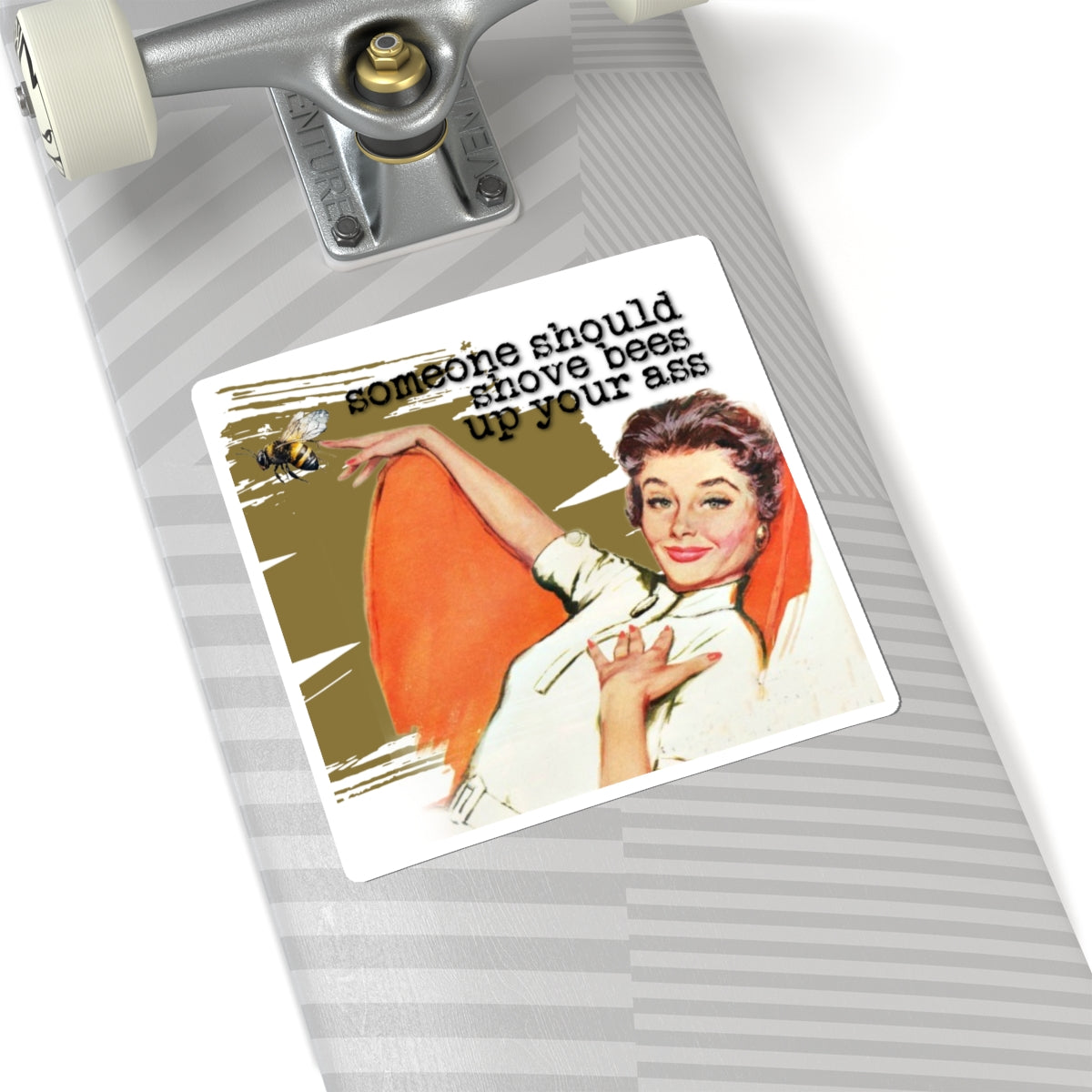'Someone Should put Bees' - Vintage Vibe Kiss-Cut Stickers -