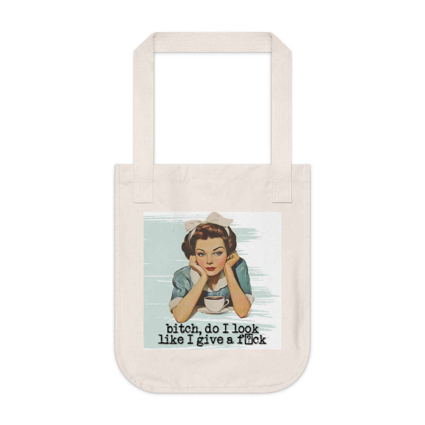 'Do I look like' - Vintage-Inspired Organic Canvas Tote Bag